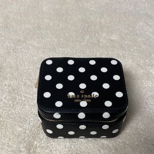 NWOT Kate Spade Black and White Polka Dot Box